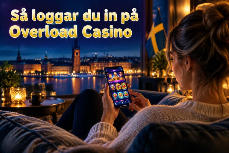 Så loggar du in på Overload Casino
