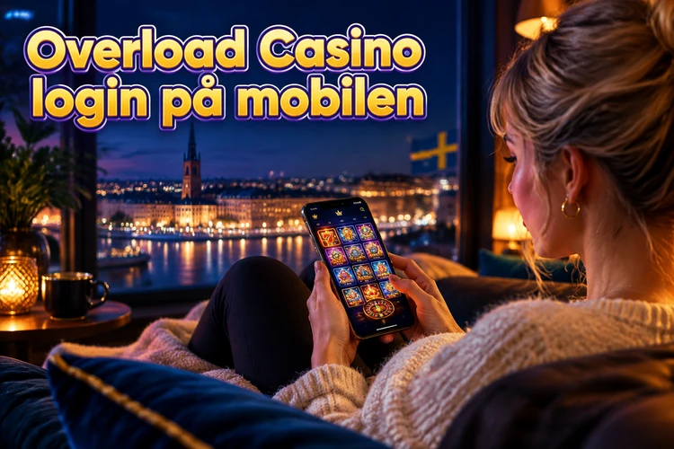 Overload Casino login på mobilen